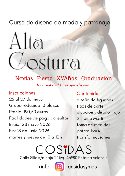 Curso Diseño y Patronaje
